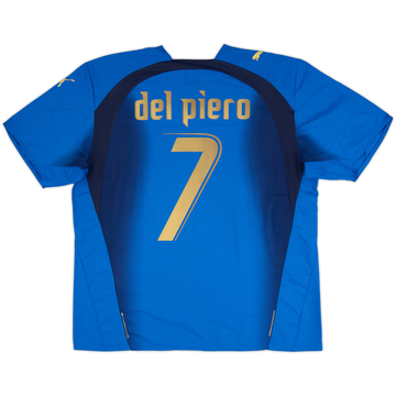 2006 Italy Home Shirt Del Piero #7 - 7/10 - (XL)