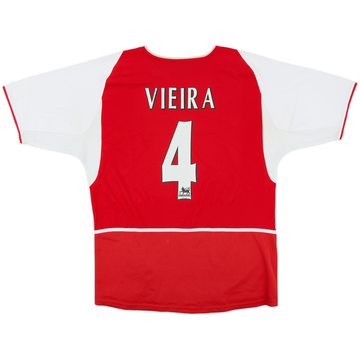 2002-04 Arsenal Home Shirt Viera #4 - 6/10 - (M)