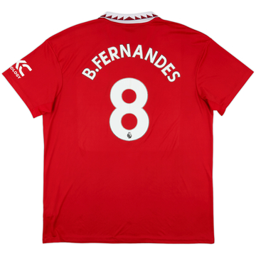2022-23 Manchester United Home Shirt B.Fernandes #8 - 6/10 - (XXL)