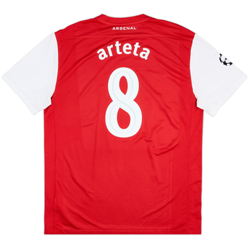 2011-12 Arsenal Home Shirt Arteta #8 - 8/10 - (XL)
