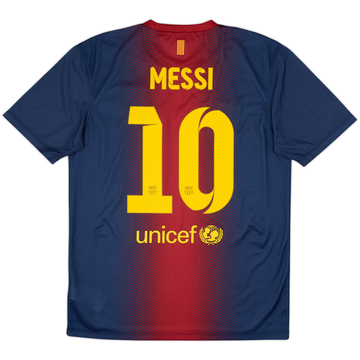 2012-13 Barcelona Basic Home Shirt Messi #10 - 9/10 - (M)