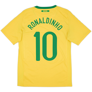 2010-11 Brazil Home Shirt Ronaldinho #10 - 6/10 - (S)