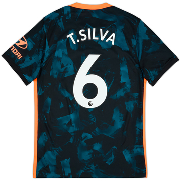 Camiseta de la tercera equipación del Chelsea 2021-22 T.Silva #6 - 10/10 - (M)