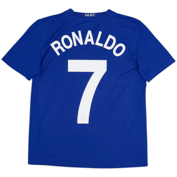 Camiseta de la tercera equipación del Manchester United 2008-09 Ronaldo #7 - 5/10 - (XL.Niños)
