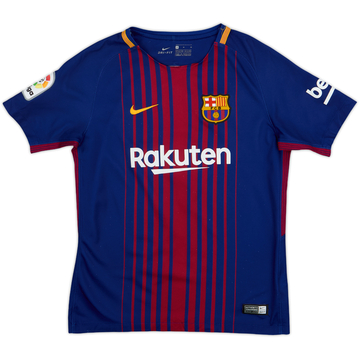 2017-18 Barcelona Home Shirt - 6/10 - (M.Boys)