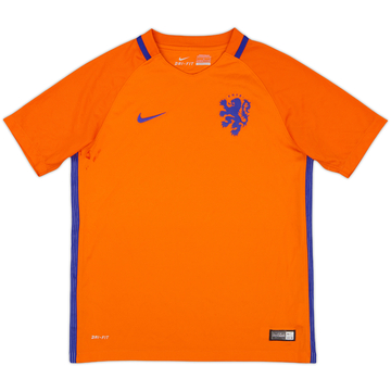 2016 Netherlands Home Shirt - 9/10 - (L.Boys)