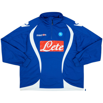 2009-10 Napoli Macron 1/4 Zip Drill Top - 4/10 - (XXL)