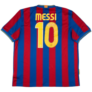 2009-10 Barcelona Home Shirt Messi #10 - 5/10 - (XL)