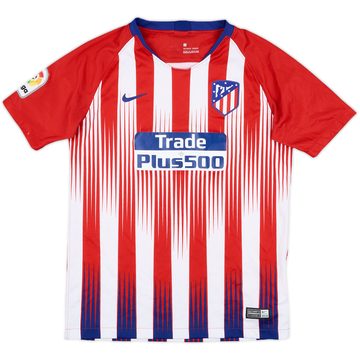 2018-19 Atletico Madrid Home Shirt - 8/10 - (L.Boys)