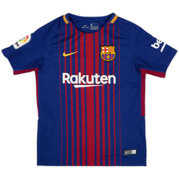 2017-18 Barcelona Home Shirt - 8/10 - (S.Boys)