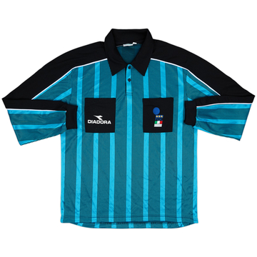 1990s Italy FIGC Diadora Referee L/S Shirt - 7/10 - (XXL)