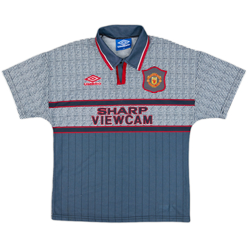 1995-96 Manchester United Away Shirt - 9/10 - (L.Boys)