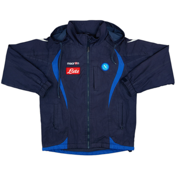 2010-11 Napoli Macron Hooded Rain Jacket - 6/10 - (XXS)
