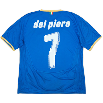 2007-08 Italy Home Shirt Del Piero #7 - 7/10 - (XL.Boys)