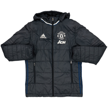 2016-17 Manchester United adidas Padded Bench Coat - 6/10 - (S)
