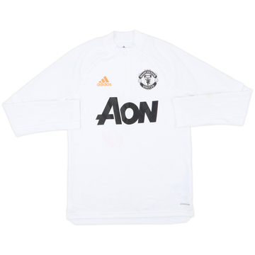 2020-21 Manchester United adidas 1/4 Zip Drill Top - 4/10 - (L.Boys)