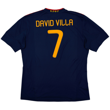 2010-11 Spain Away Shirt David Villa #7 - 8/10 - (XXL)