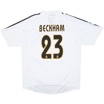 2004-05 Real Madrid Home Shirt Beckham #23 - 8/10 - (M)