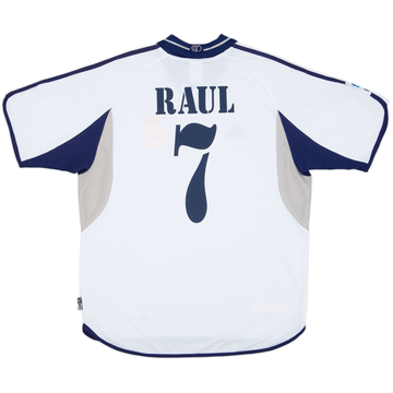 2000-01 Real Madrid Home Shirt Raul #7 - 6/10 - (L)