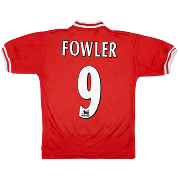 1996-98 Liverpool Home Shirt Fowler #9 - 7/10 - (Y)