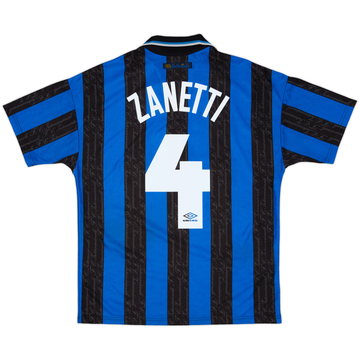 1997-98 Inter Milan Home Shirt Zanetti #4 - 8/10 - (M)