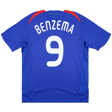 2007-08 France Home Shirt Benzema #9 - 6/10 - (M)