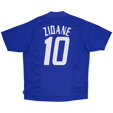 2002-04 France Home Shirt Zidane #10 - 8/10 - (L)