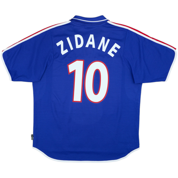 2000-02 France Home Shirt Zidane #10 - 8/10 - (XL)