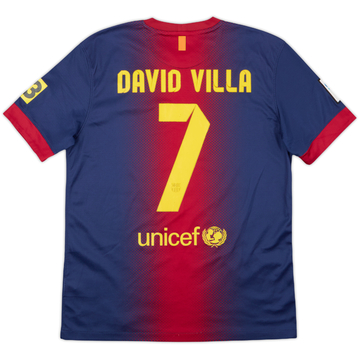 2012-13 Barcelona Home Shirt David Villa #7 - 6/10 - (M)