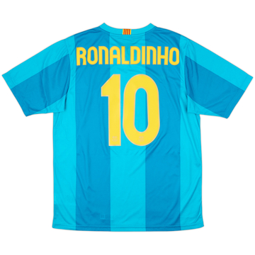 2007-09 Barcelona Basic Away Shirt Ronaldinho #10 - 10/10 - (M)