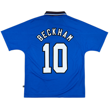 1996-98 Manchester United Third Shirt Beckham #10 - 8/10 - (M)