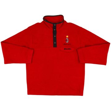 1995-96 AC Milan Lotto Button Fleece Top - 8/10 - (XL)