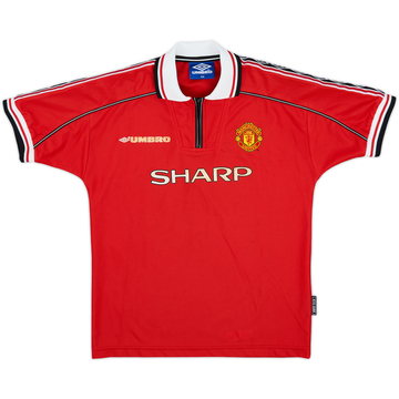 1998-00 Manchester United Home Shirt - 7/10 - (L.Boys)