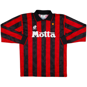 1993-94 AC Milan Home L/S Shirt - 9/10 - (L)