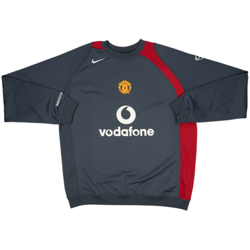 2004-05 Manchester United Nike Sweat Top - 7/10 - (XL)