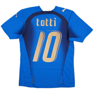 2006 Italy Home Shirt Totti #10 - 6/10 - (XS)