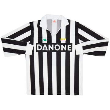 1992-94 Juventus Basic Home L/S Shirt #3 - 5/10 - (XL)