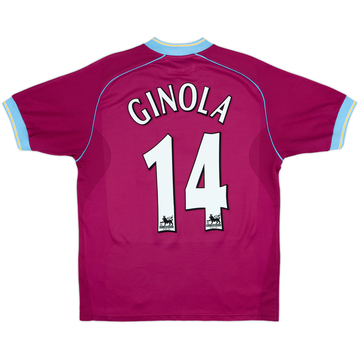 2001-02 Aston Villa Home Shirt Ginola #14 - 5/10 - (S)