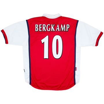 1999-00 Arsenal Home Shirt Bergkamp #10 - 8/10 - (XL)