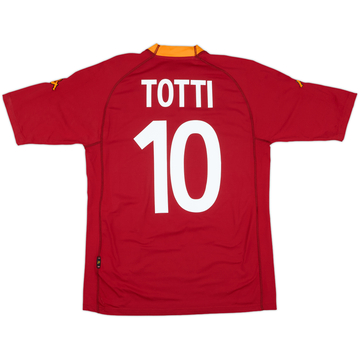 2000-01 Roma Home Shirt Totti #10 - 8/10 - (XL)
