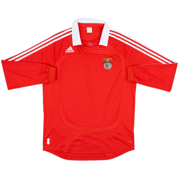 2007-08 Benfica Sample Home L/S Shirt - 8/10 - (L)