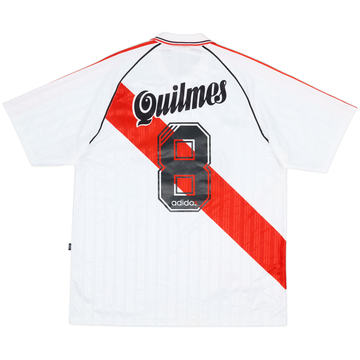 1995-96 River Plate Home Shirt #8 - 8/10 - (XL)