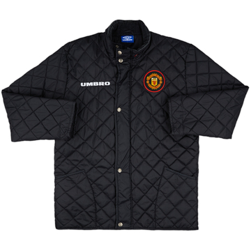 1998-00 Manchester United Umbro Quilted Jacket - 8/10 - (L)