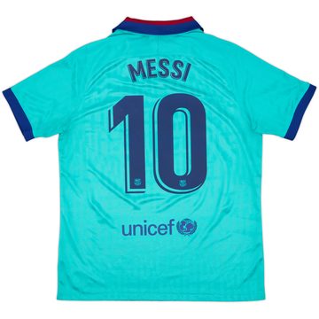 2019-20 Barcelona Tercera Camiseta de Liga de Campeones Messi #10 - 8/10 - (L)
