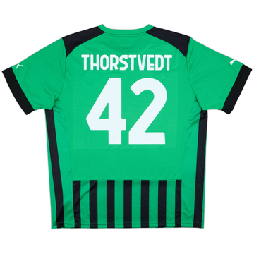 2022-23 Sassuolo Home Shirt Thorstvedt #42 - 10/10 - (XL)
