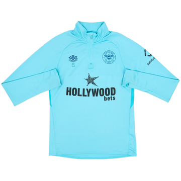 2021-22 Brentford Player Issue Umbro 1/4 Zip Training Top #6 - 6/10 - (M)