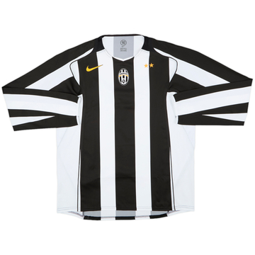 2004-05 Juventus Player Issue Home L/S Shirt - 10/10 - (XXL)