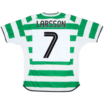 2001-03 Celtic Home Shirt Larsson #7 - 5/10 - (L)