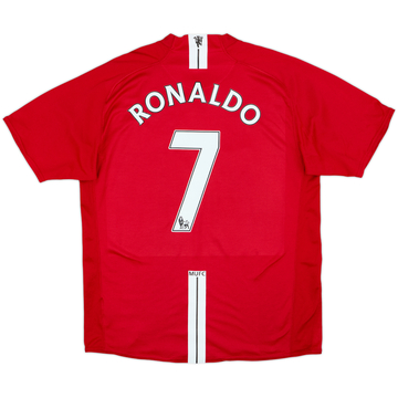 2007-09 Manchester United Home Shirt Ronaldo #7 - 6/10 - (L)