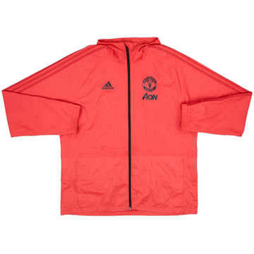 2018-19 Manchester United adidas Hooded Rain Jacket - 8/10 - (XL)